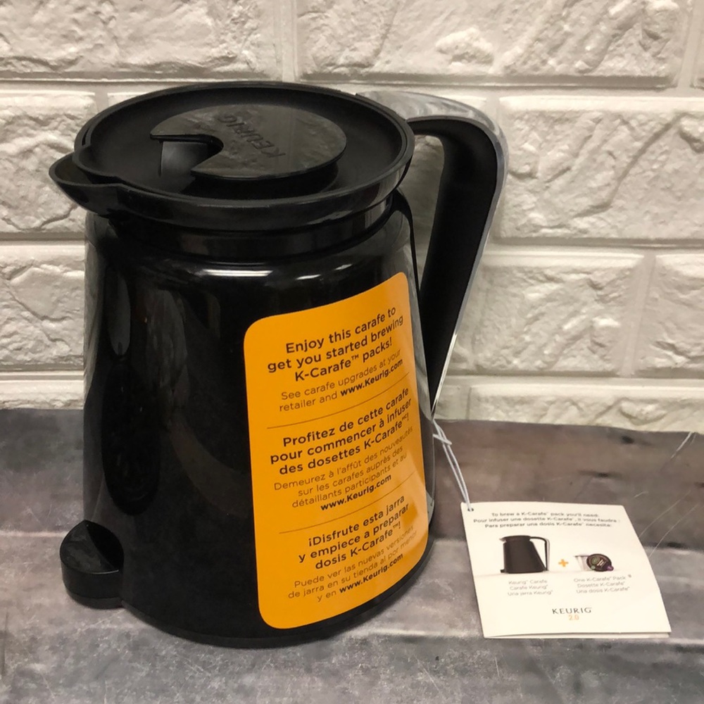 New Keurig 2.0 Thermal‎ Carafe - Black with Silver Handle